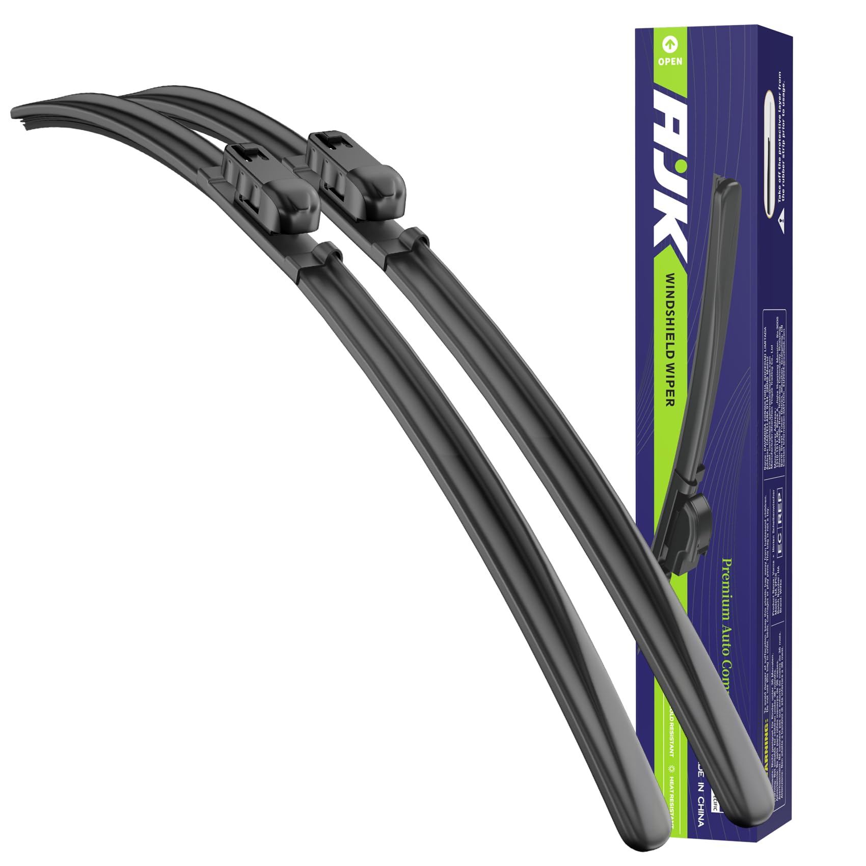 AJK Wiper Blades for Mazda CX-30 2020 2021 2022 2023 2024 2025 2026, 3 Piece All Weather OEM Quality Automotive Replacement Windshield Wiper Blades for My Car