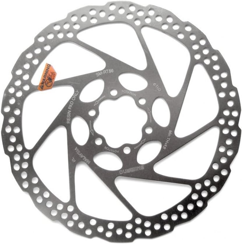 Disque de frein shimano sM-rT 56 s 160 mm 6 trous pour bR - 485 standard m