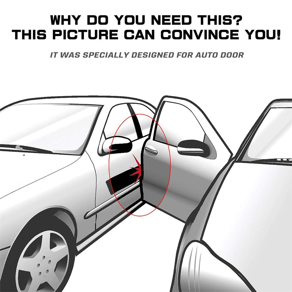 MYFAMIREA 33Ft(10M) Long Car Door Edge Guards, U Shape Edge Trim Rubber Seal Protector Car Door Protection Anti-Collision Rubber Clips Easy to Cut No Need Adhesive Fit for Most Vehicles| Black