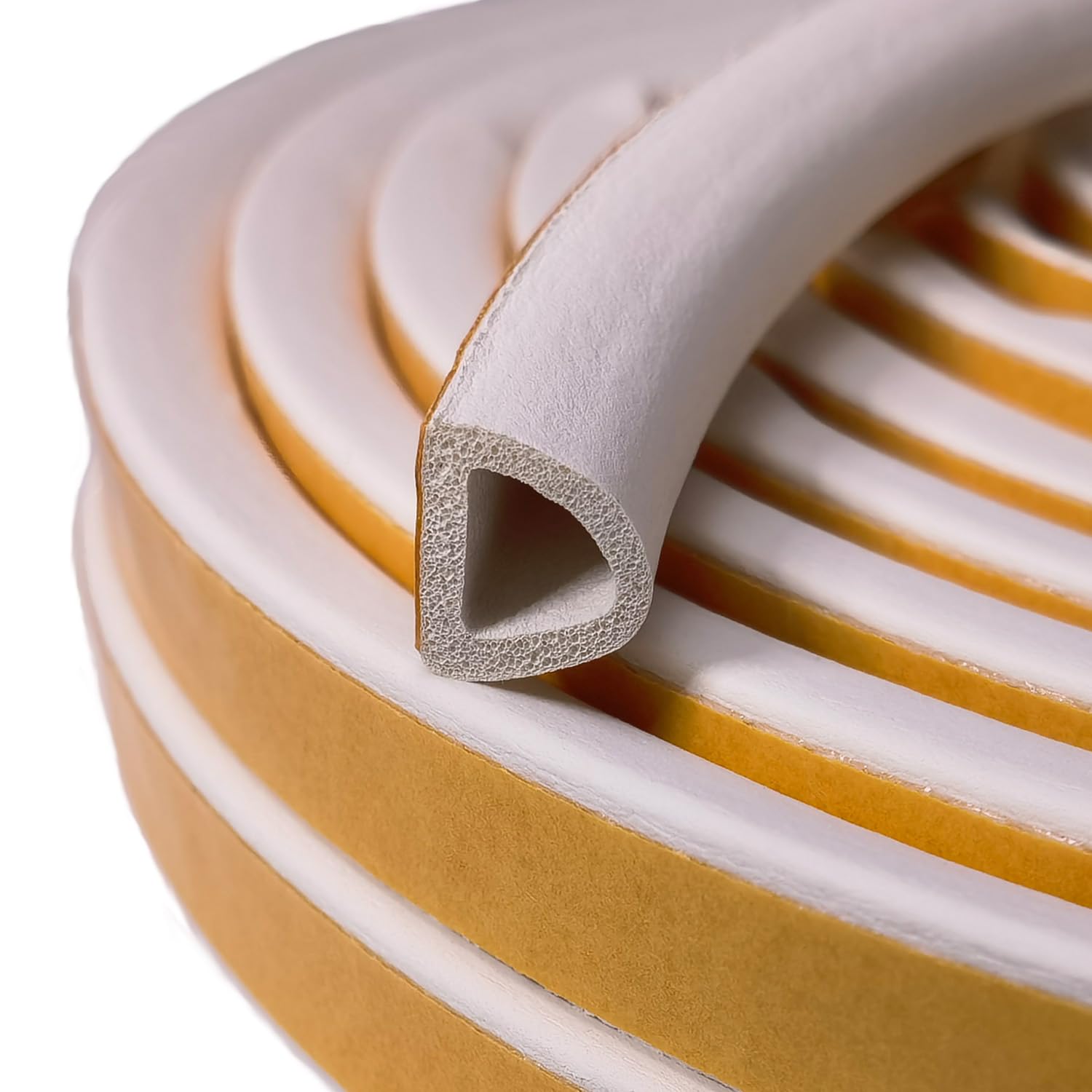 VITAM AMO Weather Stripping Seal Strip for Doors/Windows 18 Feet, Self-Adhesive Backing Seals Large Gap (from 5/16 inch to 15/32 inch), Easy Cut to Size