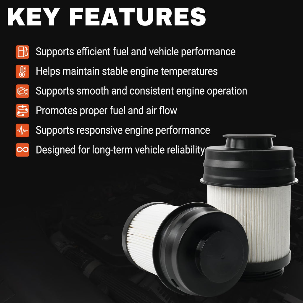 6.7L Cummins Diesel Engine Oil Filter Compatible with 2025 2026 Dodge Ram 2500 3500 4500 5500 6.7L Cummins Turbo Diesel Engine Replace 68677810AA