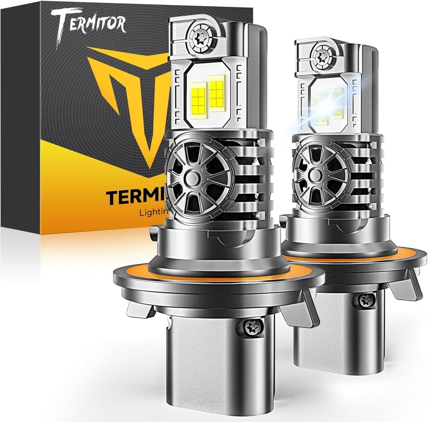 Termitor H7 Light Bulbs, 50,000LM High Brightness, 1:1 Original Halogen Size, Plug and Play 3-Min Installation, IP68 Waterproof, 10-Year Lifespan for H7 Exterior Light Bulbs, Pack of 2 | 1:1 Original Halogen Size, Plug and Play 3-Min Installation, IP68 Wa