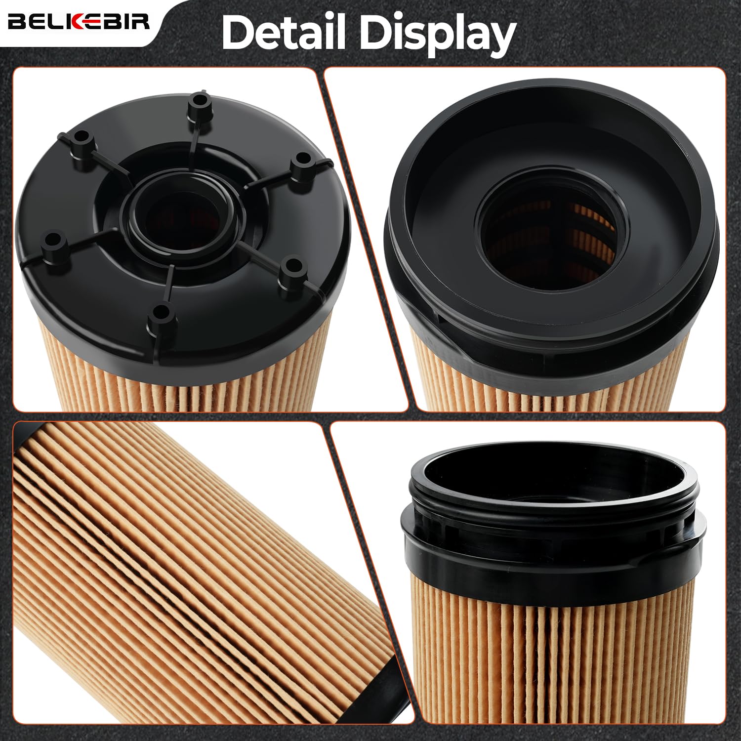 6.7L Cummins Diesel Engine Oil Filter Compatible with 2025 2026 Dodge Ram 2500 3500 4500 5500 6.7L Cummins Turbo Diesel Engine Replace 68677810AA