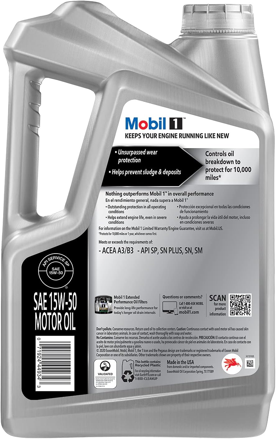 Mobil 1 Turbo Diesel Truck Full Synthetic Motor Oil 5W-40, 1 Gal