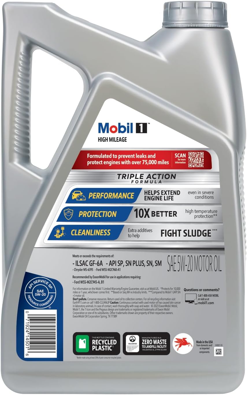 Mobil 1 Turbo Diesel Truck Full Synthetic Motor Oil 5W-40, 1 Gal