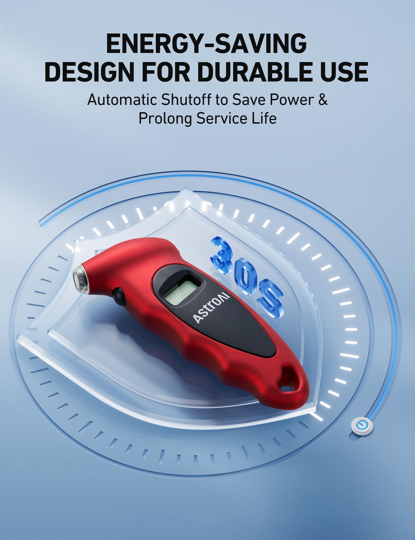 AstroAI Digital Tire Pressure Gauge 0-150PSI Calibrated to ANSI B40.7 +/-1PSI, Accurate in 0.1 Increments, Tire Repair Tools 4 Pressure Measurements for Car Truck with Backlight LCD, Silver