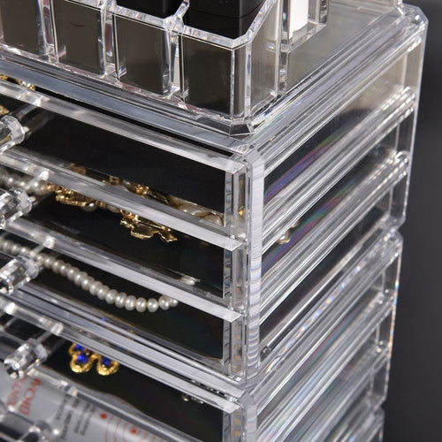 Cosmetic 7 Drawer Makeup Organizer Storage Jewellery Holder Box